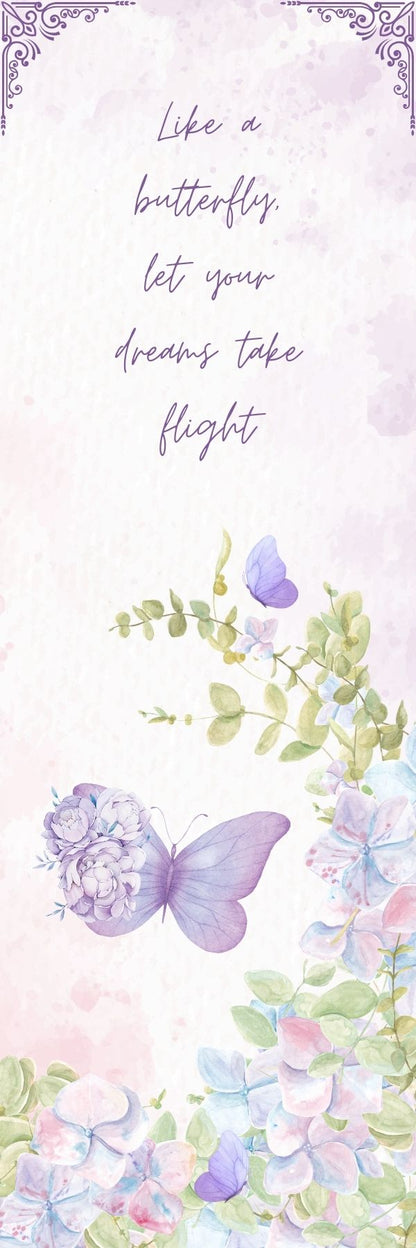 6-Piece Floral Bible Verse Bookmarks Cardboard Set