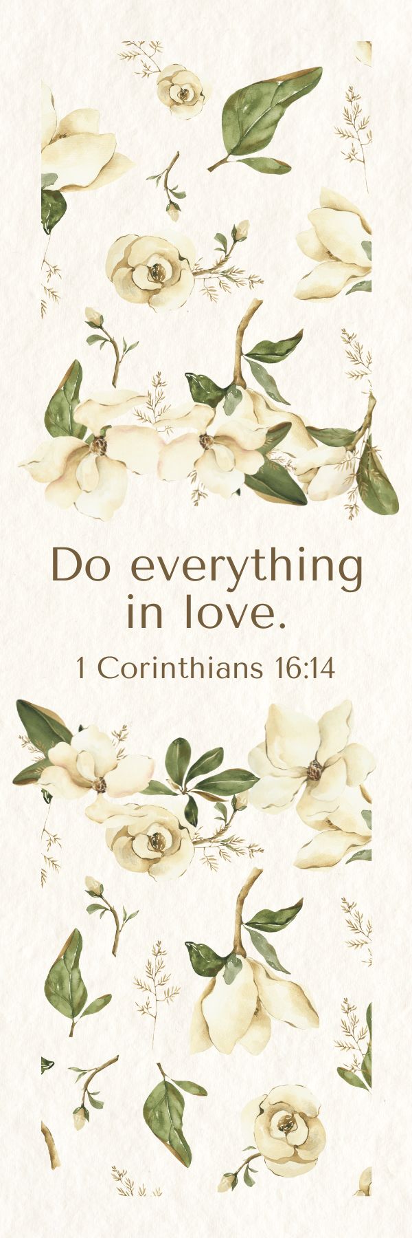 6-Piece Floral Bible Verse Bookmarks Cardboard Set