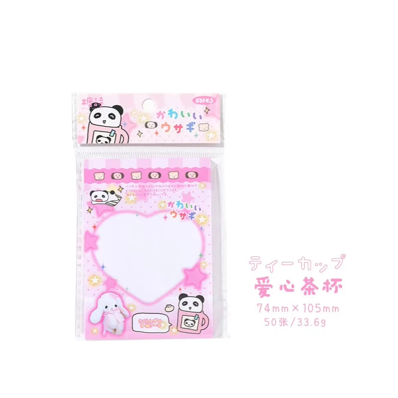 50 Sheets Cute Japanese Vintage Memo Pads