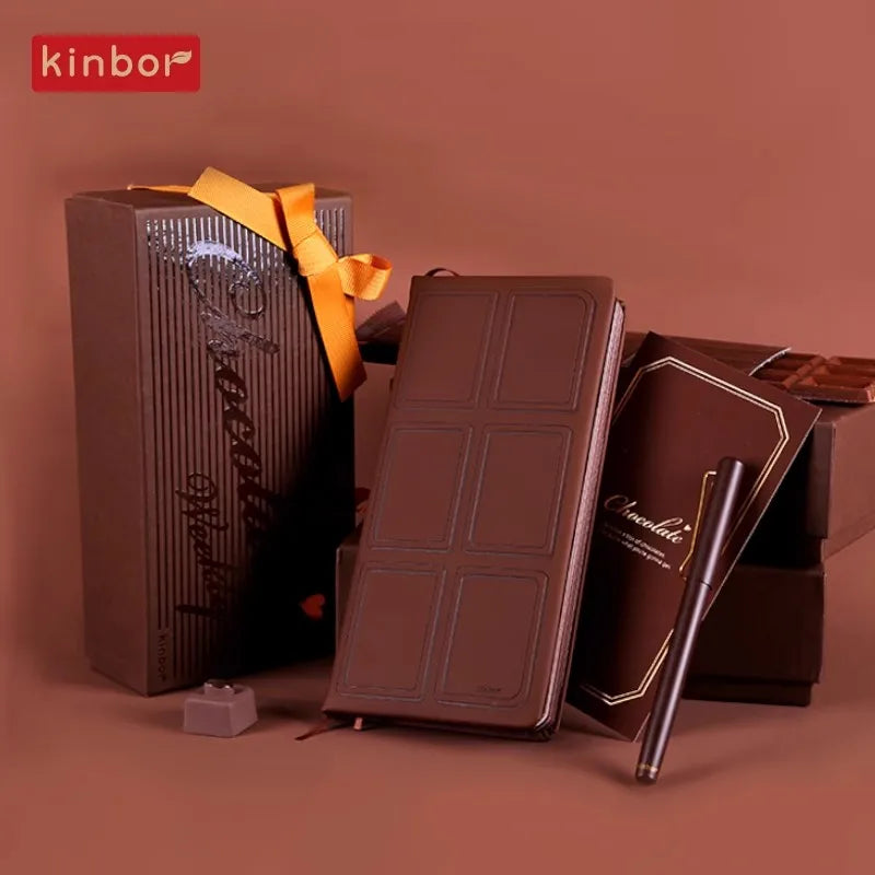 Kinbor Weekly Planner Chocolate Journal Set with Pen