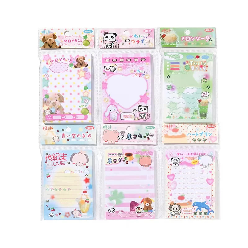 50 Sheets Cute Japanese Vintage Memo Pads