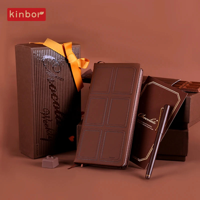 Kinbor Weekly Planner Chocolate Journal Set with Pen