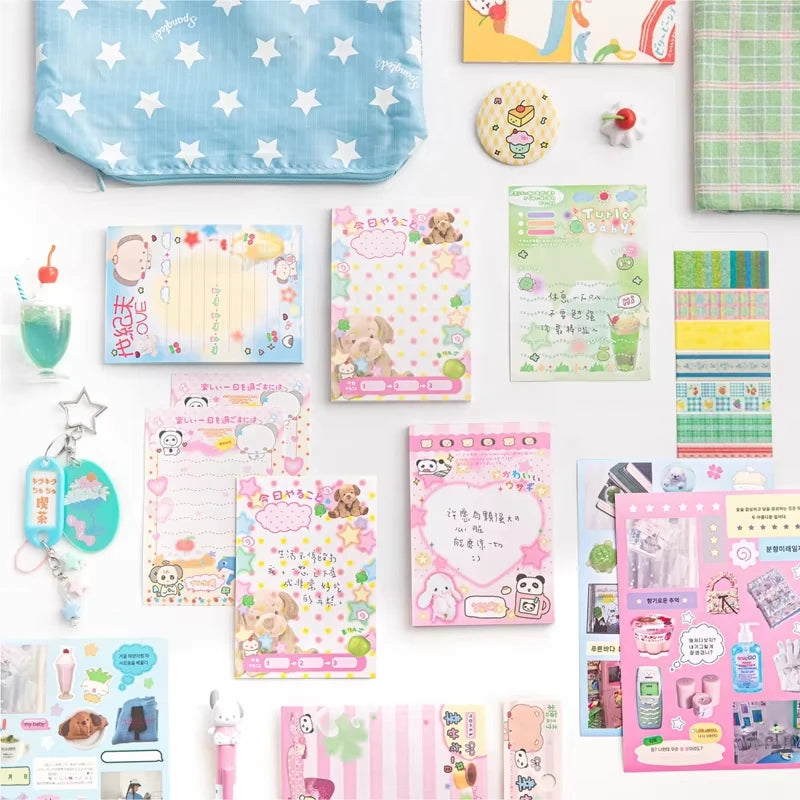 50 Sheets Cute Japanese Vintage Memo Pads